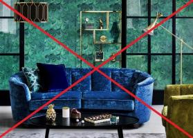 7 dažniausios klaidos, kurių reikėtų vengti į apdailos ir išdėstymas interjere su aksomo namuose
