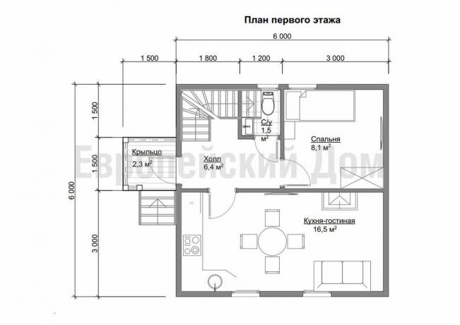 Pirmame aukšte. Nuotraukų šaltinis: dom-bt.com