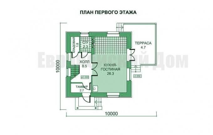 Pirmame aukšte. Nuotraukų šaltinis: dom-bt.com