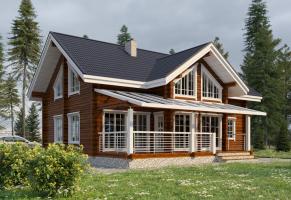 Suomijos namas su gera geometrija ir 5 miegamieji didele šeima