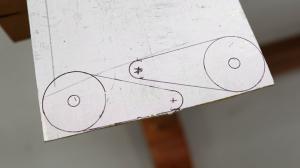 Paprasta kompaktiškas kompasas už seminarą. Dėl gamybos šablonas