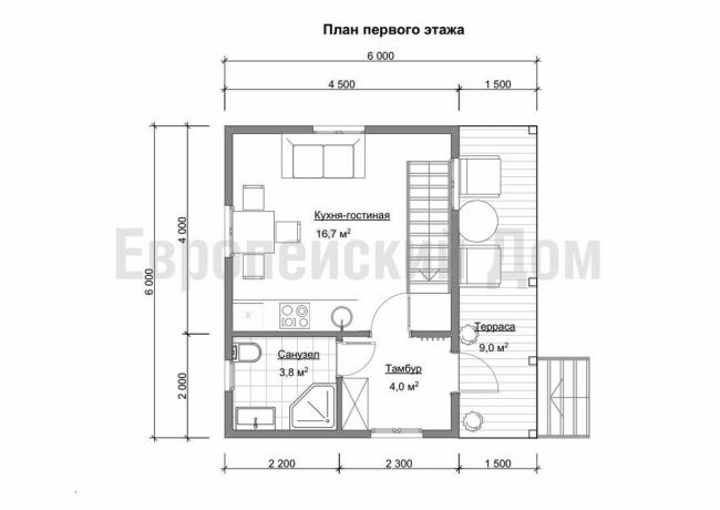 Pirmame aukšte. Nuotraukų šaltinis: dom-bt.com