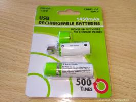 Penlight baterijos įkrovimo iš USB