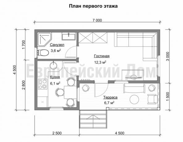 Pirmame aukšte. Nuotraukų šaltinis: dom-bt.com