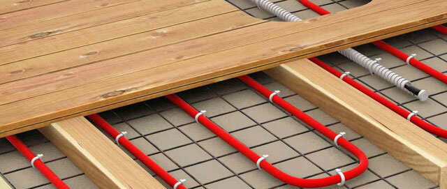 Šildymo kabelis po grindų sistemos
